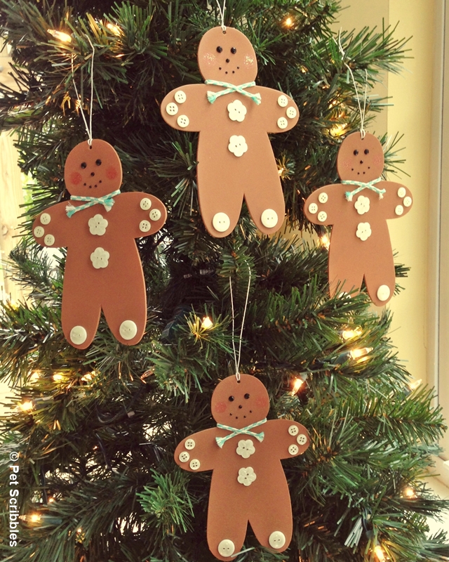 DIY Gingerbread Men Ornaments