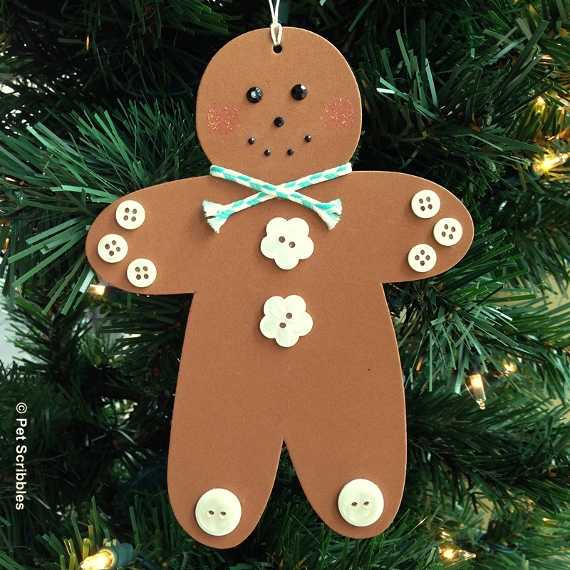 DIY Gingerbread Men Ornaments