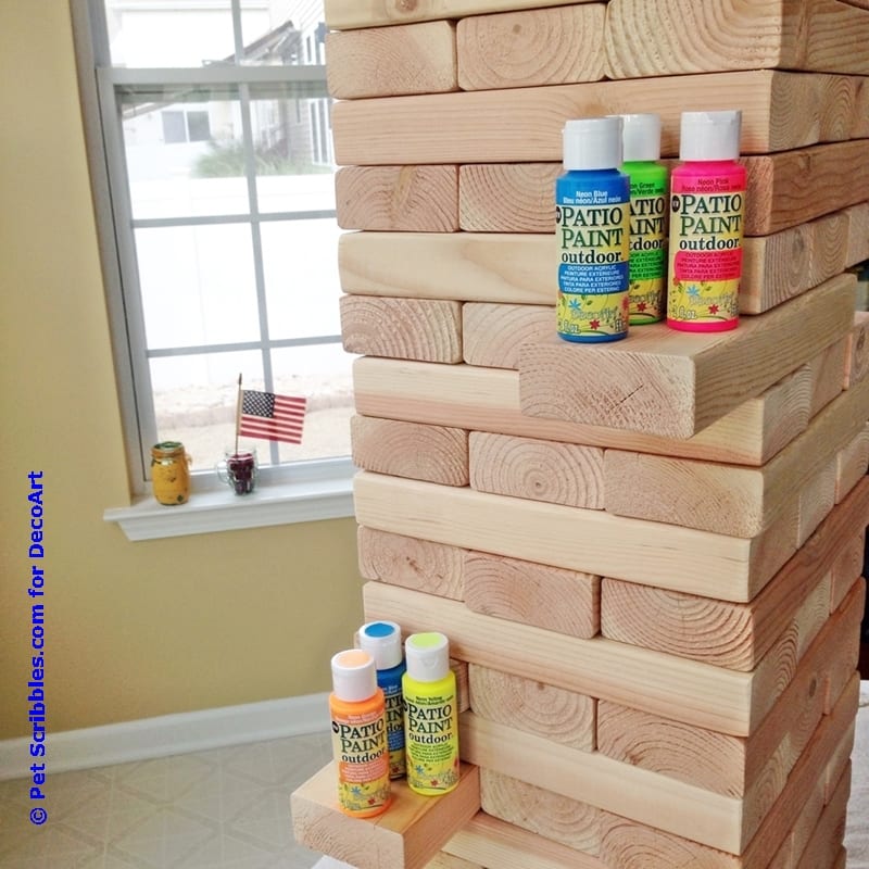 DIY Giant Jenga Is A Great Outdoor Game