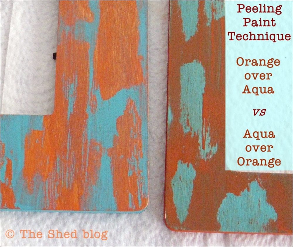 Peeling Paint DIY using petroleum jelly: a color comparison done two ways!