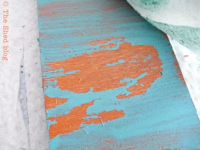 The Shed blog: Peeling Paint Technique Color Comparison