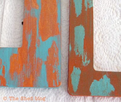 The Shed blog: Peeling Paint Technique Color Comparison