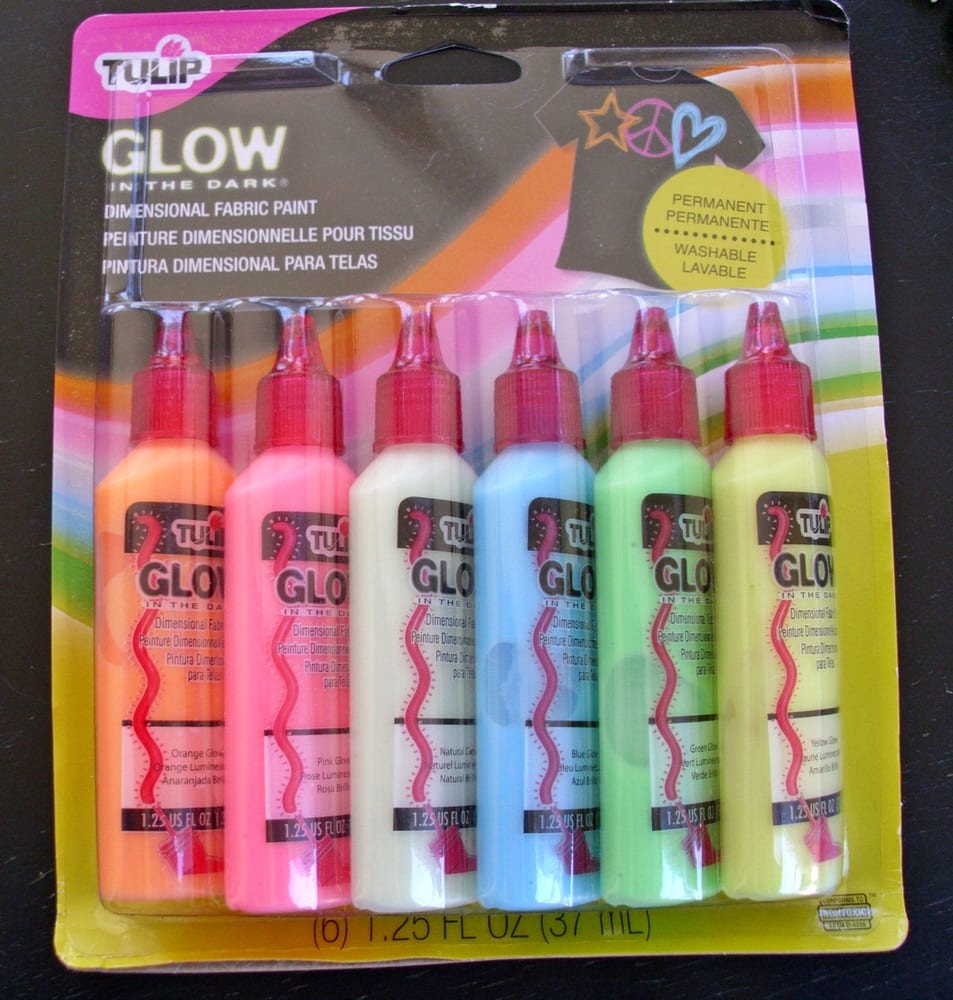 Tulip Luminous Dimensional Glow in the Dark Fabric Paint