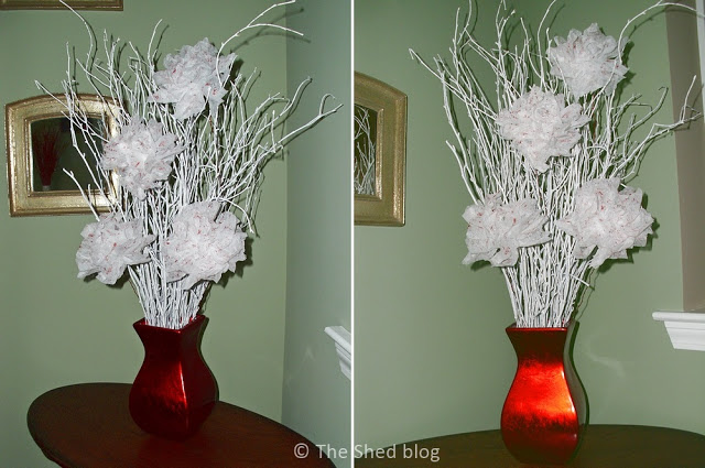 Valentine Dryer Sheet Flowers DIY | Pet Scribbles