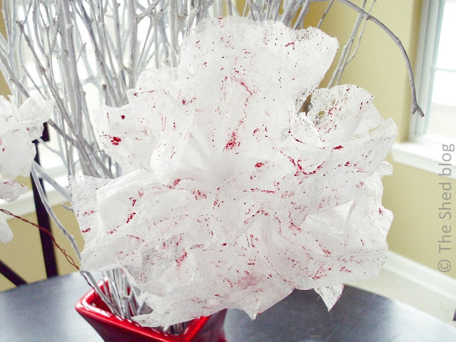 Valentine Dryer Sheet Flowers DIY | Pet Scribbles