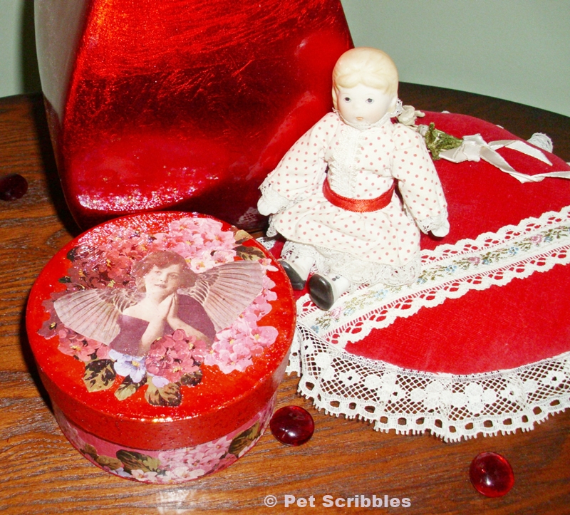 Mod Podge Valentine Box DIY with Sparkle Mod Podge | Pet Scribbles