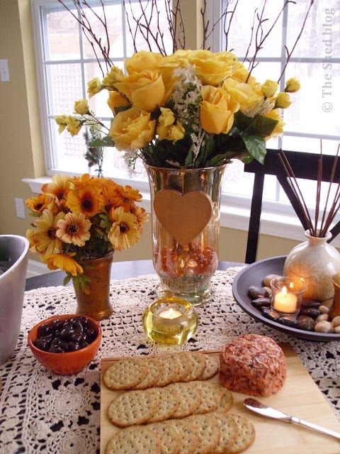 Champagne Table for Two using Moll Anderson's book Seductive Tables for Two