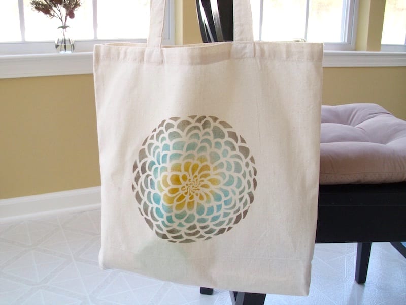 How to Stencil a Tote Bag in 4 Easy Steps - Stencil Stories