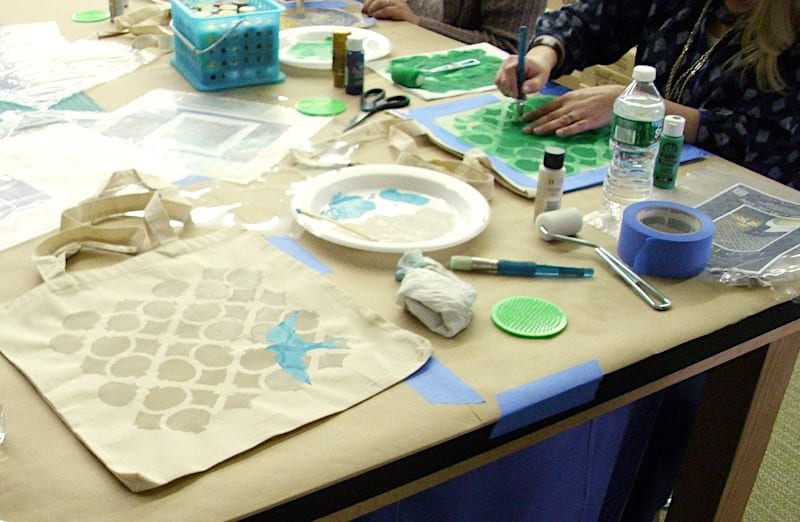 stenciling fun with Cutting Edge Stencils