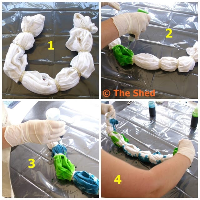 How to tie dye a man's t-shirt!