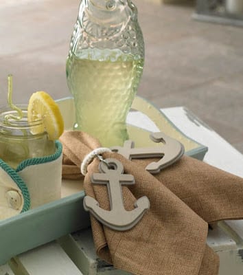 DIY Anchor Napkin Rings