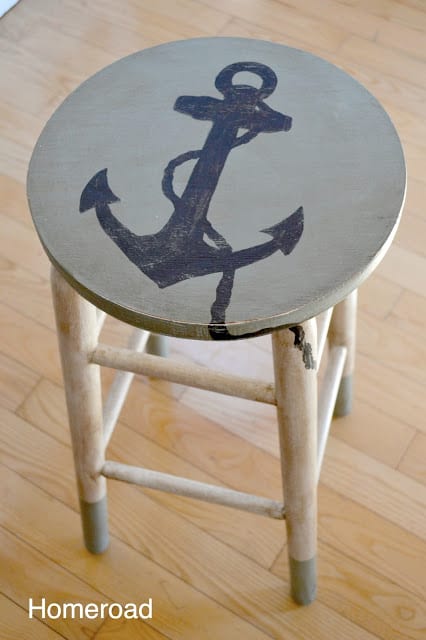 DIY Anchor Stool