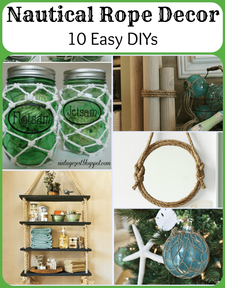 Nautical Rope Decor: 10 Easy DIYs - Pet Scribbles