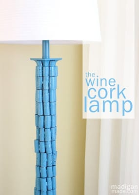 DIY Lamp Makeover with wine corks | Madigan Made