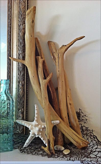 faux driftwood craft