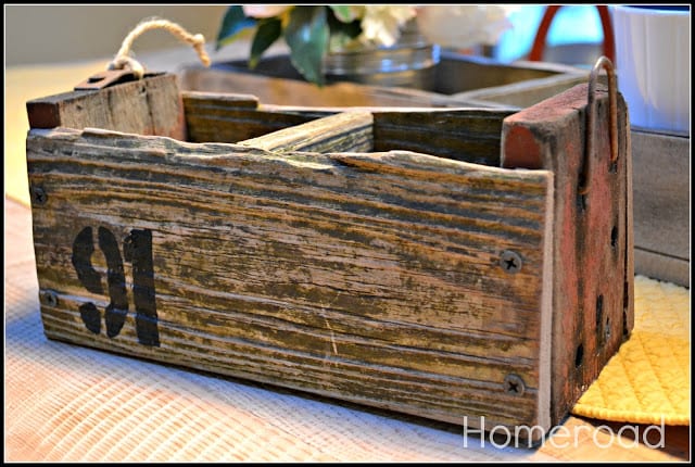 DIY driftwood crate