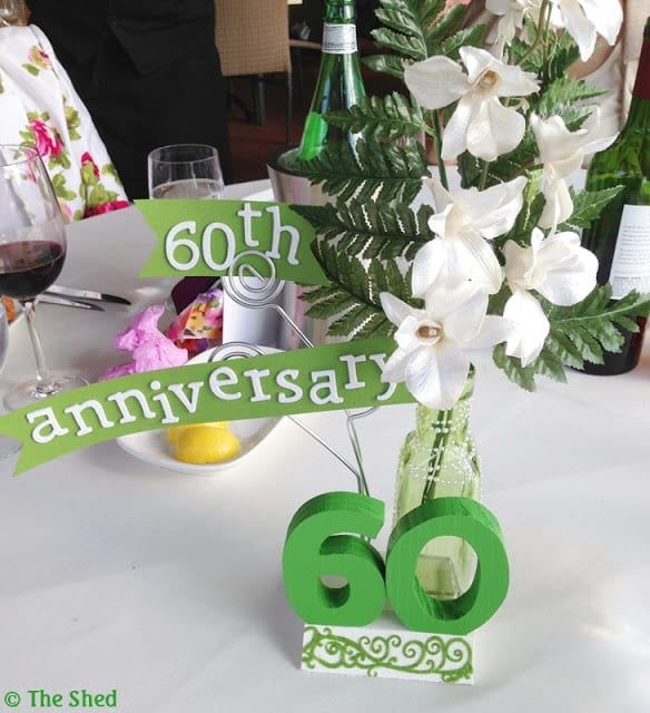 60th Anniversary - make a keepsake centerpiece!