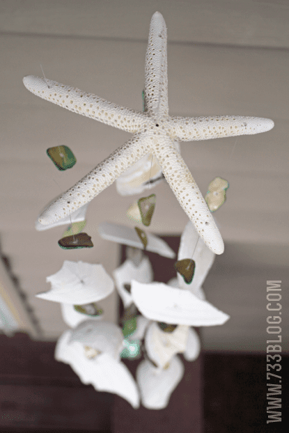 DIY seashell windchime