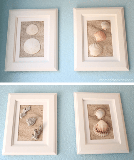 DIY seashell decor