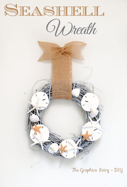 seashell wreath tutorial