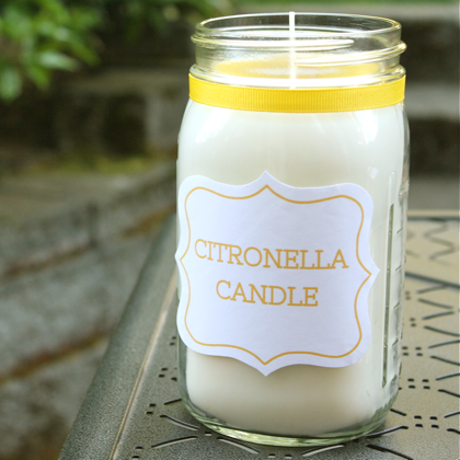 DIY Citronella Soy Candle | Yesterday on Tuesday