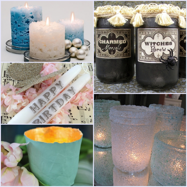 14 Unique Candles and Candle Holder DIYs | The Shed - Pet Scribbles