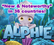 Alphie the Squid is an Apple "new and noteworthy" game in 36 countries!