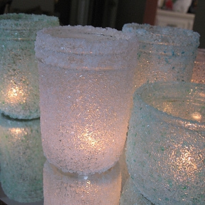 DIY Epsom Salt Luminaries: Some Winter Beauty | Crafts by Amanda