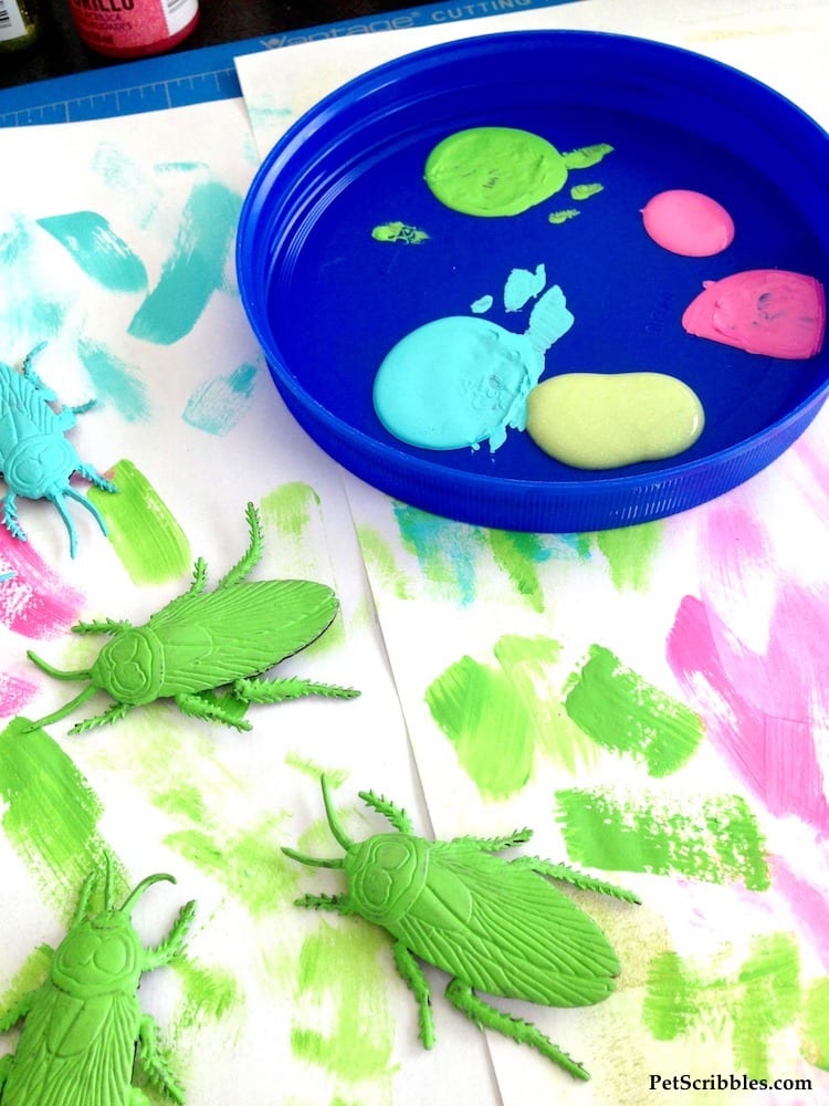 Halloween plastic bugs top