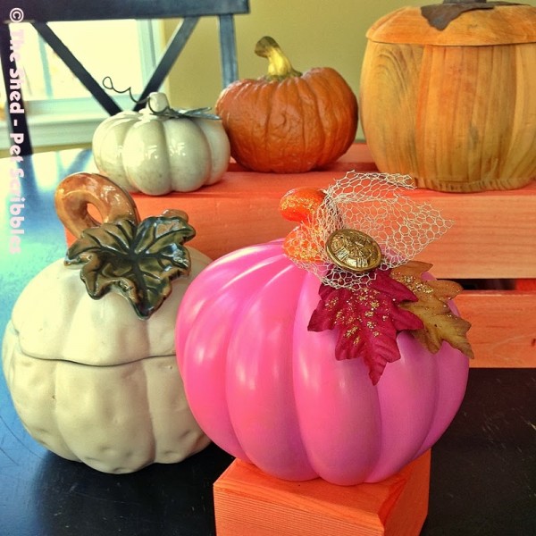 Dollar Store Pumpkin Makeover: turning a Halloween decoration into a bit of Fall home decor you can enjoy all season long!