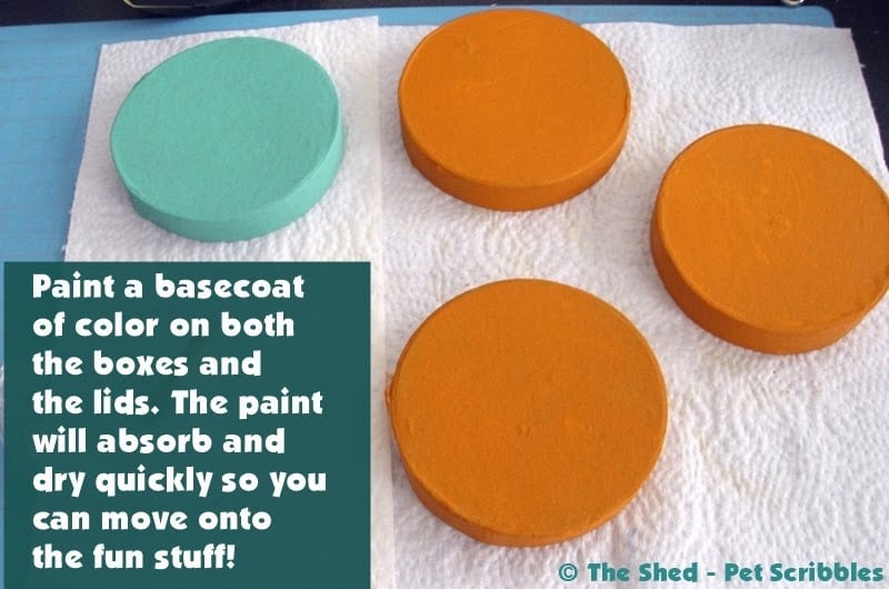 How to Paint Paper Maché Boxes: 4 examples! - Garden Sanity by Pet