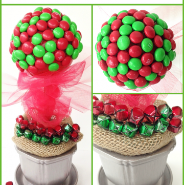 Gingerbread M&Ms Topiary Craft