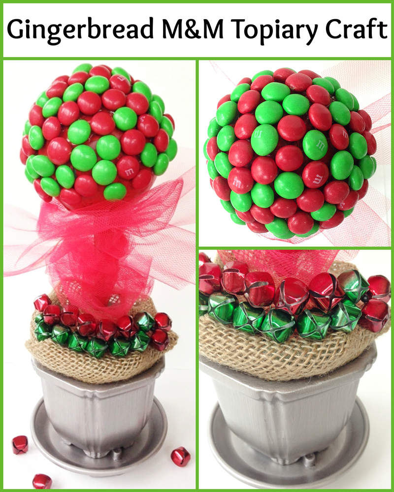 Gingerbread M&Ms Topiary Craft