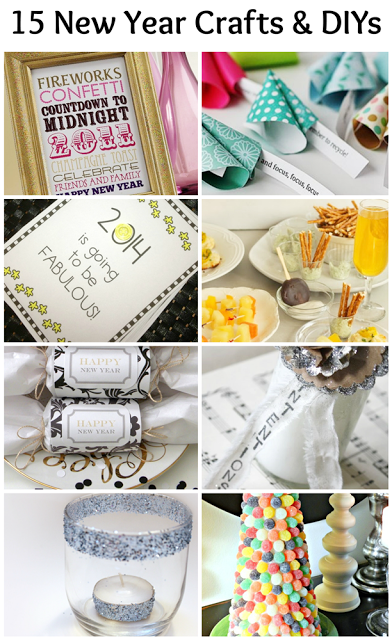 15 New Year Crafts & DIYs for New Year's Eve and New Year's Day!