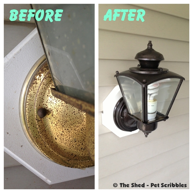 Ugly Light Fixture Makeover