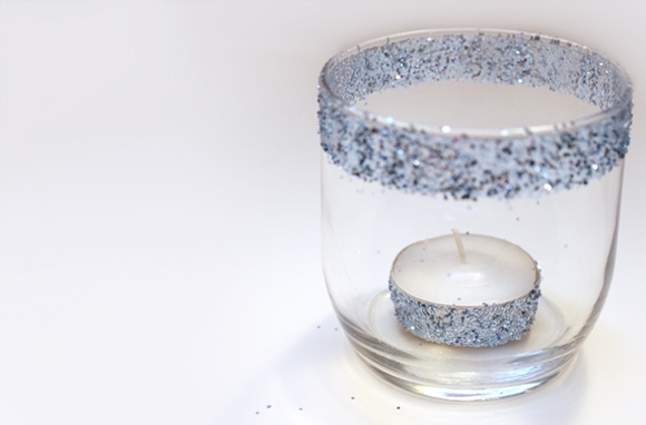 DIY Easy Glitter Candle Holders by Creative Green Living