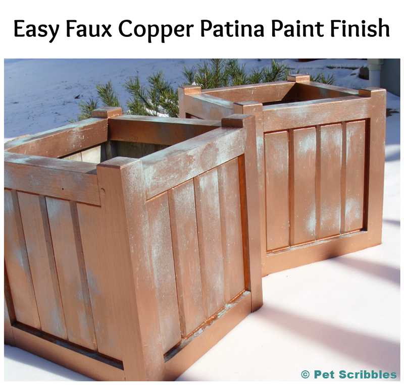 Easy Faux Hammered Copper Paint Technique