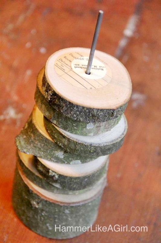 Tree Branch Coasters DIY by Hammer Like a Girl for Mod Podge Rocks