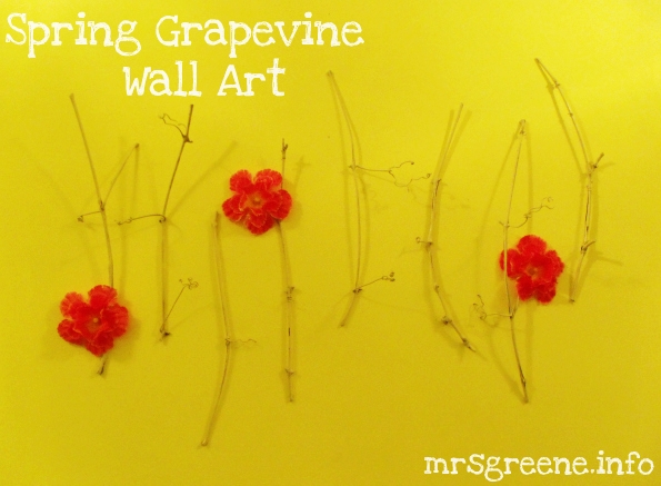 Spring Grapevine Wall Art DIY by Mrs. Greene