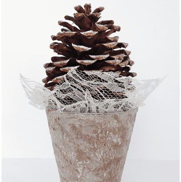 Winter Pinecone Tree Craft