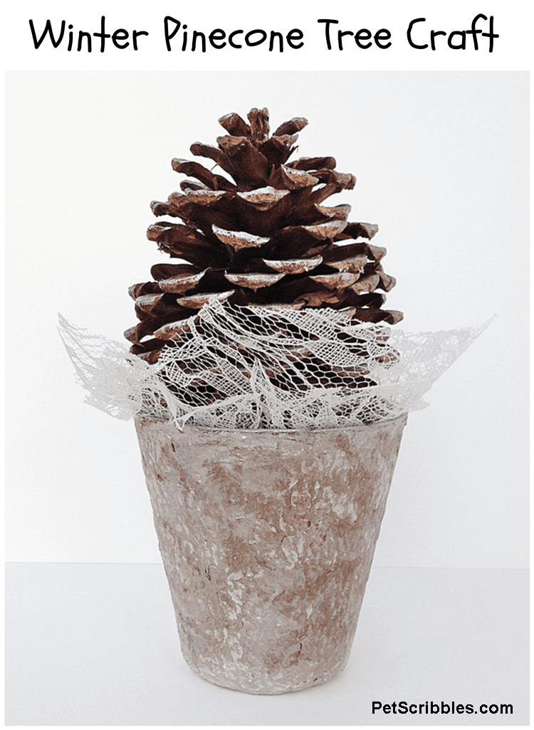 Winter Pinecone Tree Craft