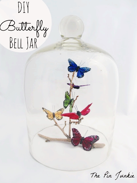 DIY Butterfly Bell Jar by The Pin Junkie