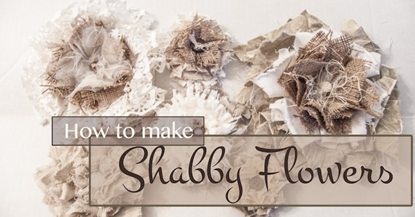 How to make Shabby Flowers: a DIY by Deja Vue Designs