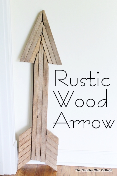 Rustic Wood Arrow DIY by The Country Chic Cottage