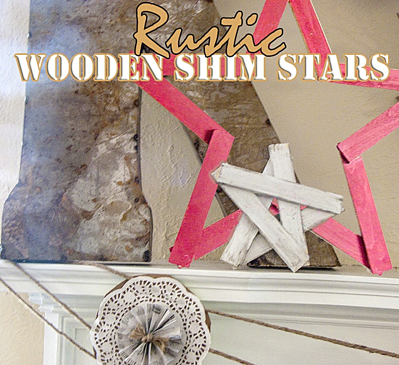 Wooden Shim Stars DIY by Deja Vue Designs