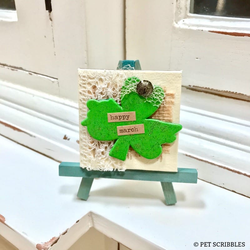 Mini Shamrock Mixed Media