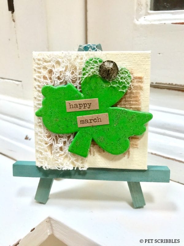 Miniature Shamrock Art for St. Patrick's Day!