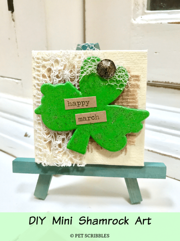 Miniature Shamrock Art for St. Patrick's Day!