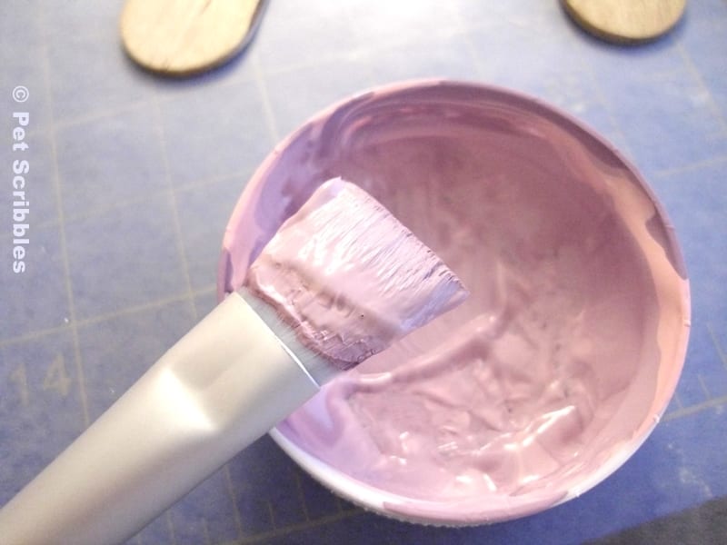 lavender color from mixing two chalky finish paints