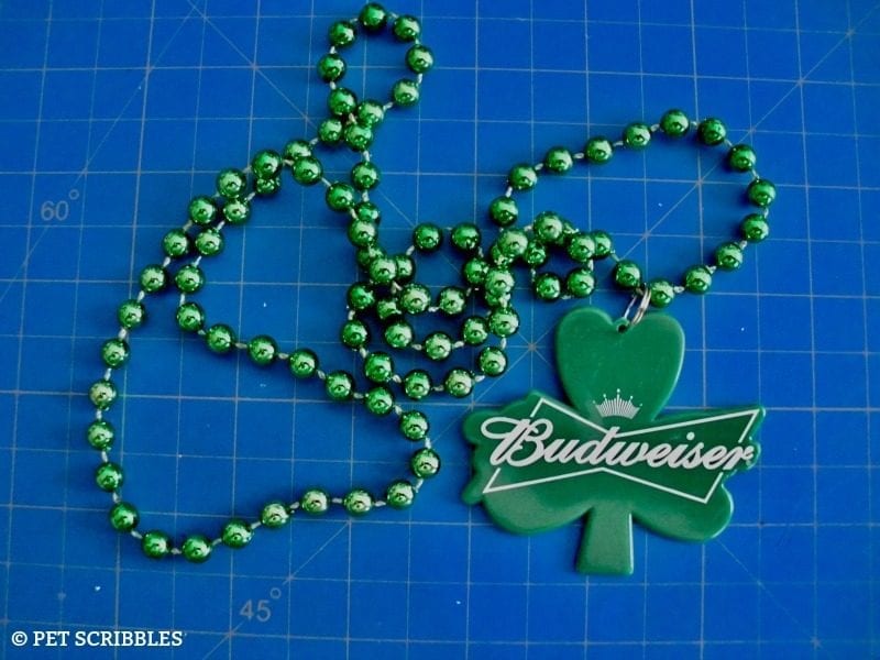 promotional shamrock necklace